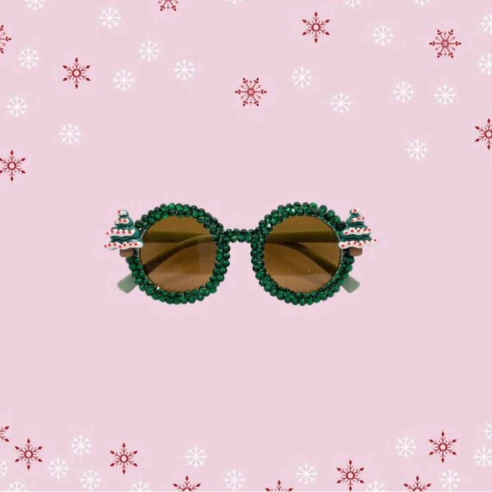 Children’s Christmas tree rhinestone glasses